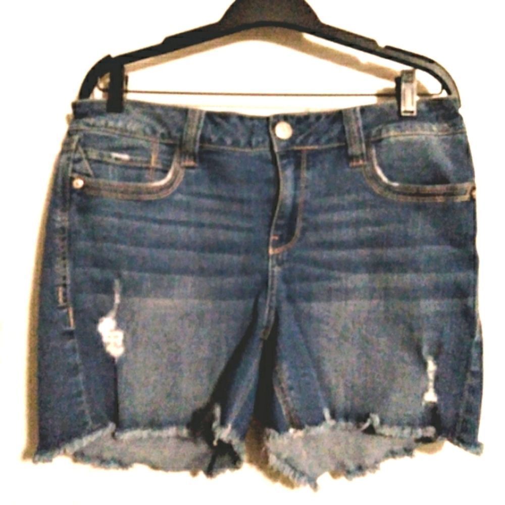 Seven 7 Distressed Jean Shorts Size 12